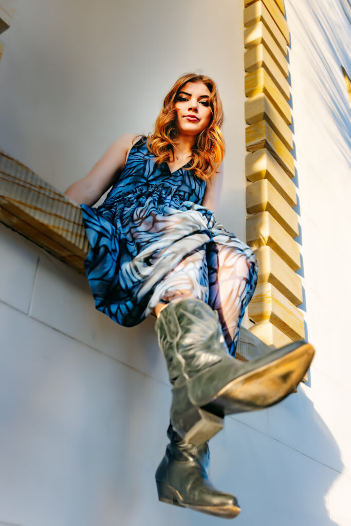 High school senior photograph in Downtown Charleston SC by Neha Kotecha Photography. 