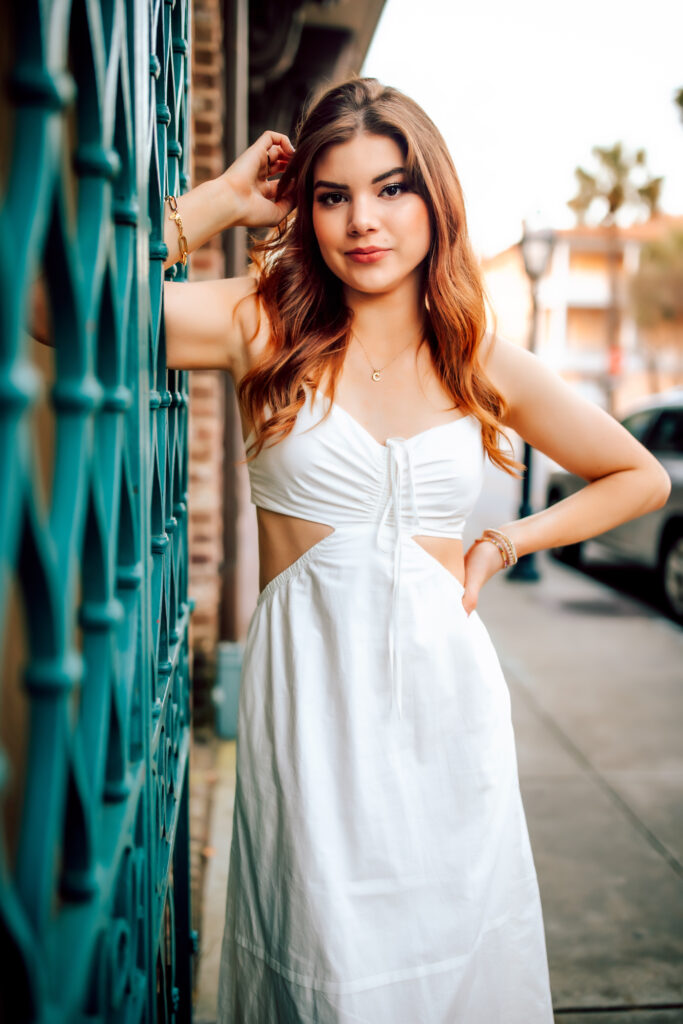 High school senior photograph in Downtown Charleston SC by Neha Kotecha Photography. 