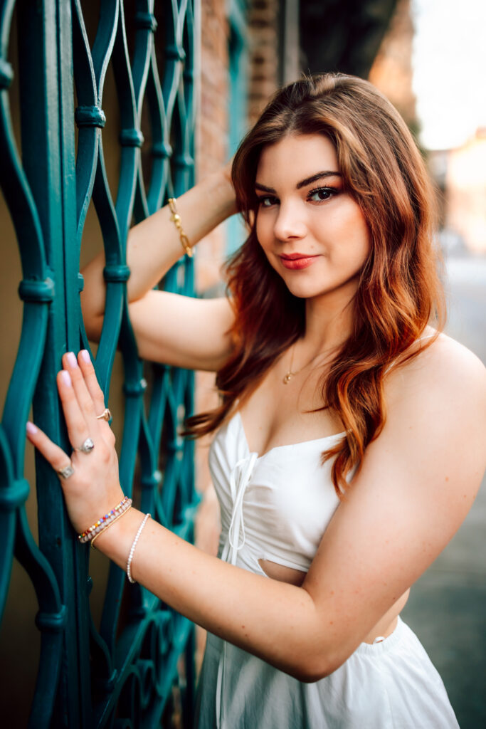 High school senior photograph in Downtown Charleston SC by Neha Kotecha Photography. 