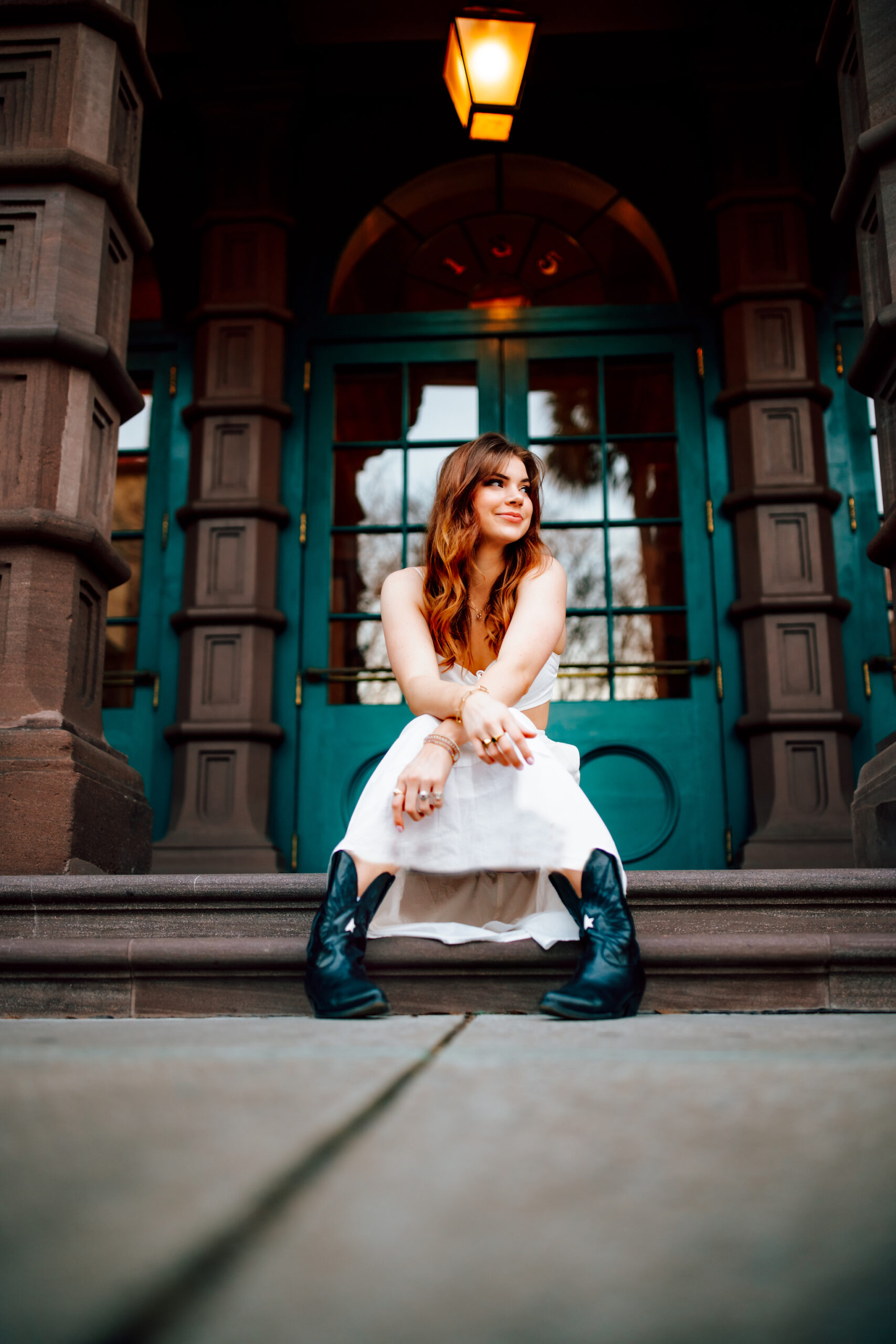 High school senior photograph in Downtown Charleston SC by Neha Kotecha Photography. 